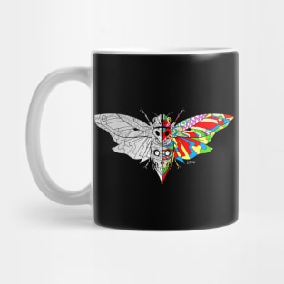 mexican cicada cigarra chicharra bug ecopop in monstrous bestiary design in totonac pattern Mug